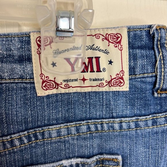 Y2K YMZ Lace Sequins Trim Mini Denim Skirt Size 11 - Picture 11 of 11